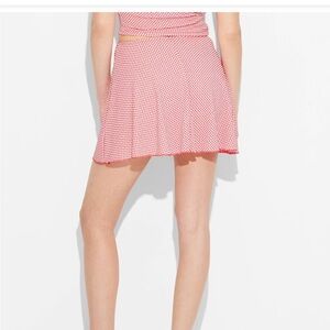 Red Gingham Women's Skirt